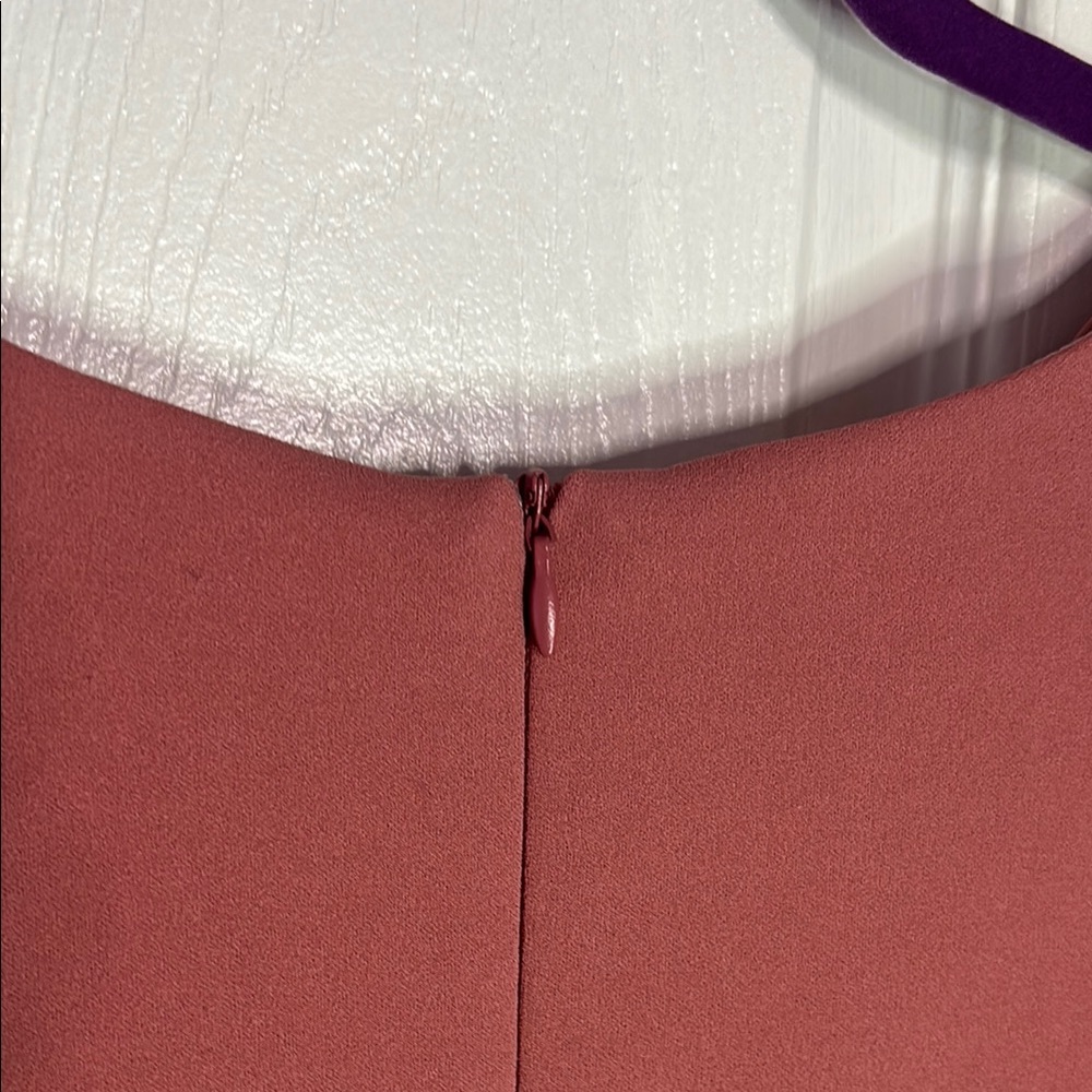 Pink V-Neck Midi Dress - Picture 5 of 8
